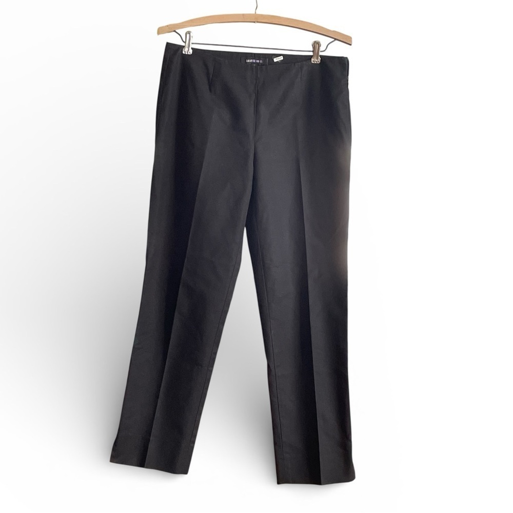 Lafayette 148 New York Women's Classic Black Straight Leg Pants Size 0